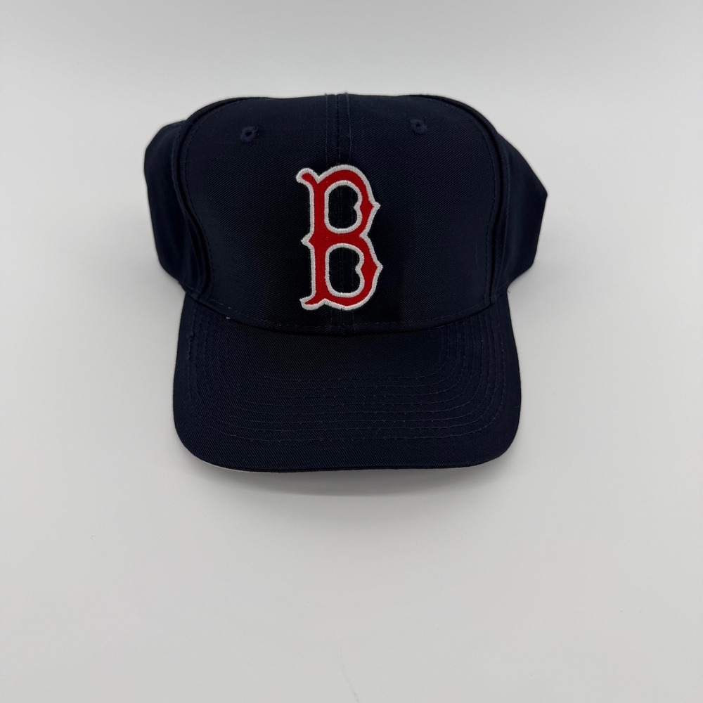 Vintage Boston Red Sox Hat Logo 7 MLB Snapback Navy Blue Deadstock NWT Mens OSFA